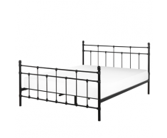 Struttura Letto Metallo Nero 140 x 200 cm LYNX