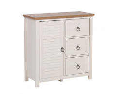 Credenza bianca/color legno KIRKLAND