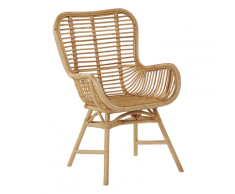 Sedia in rattan marrone chiaro TOGO