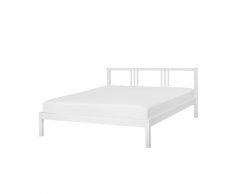 Letto matrimoniale in legno bianco 160x200cm VANNES