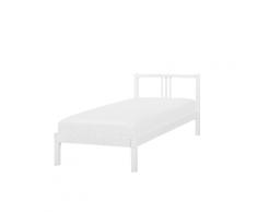 Letto singolo in legno bianco 90x200cm VANNES