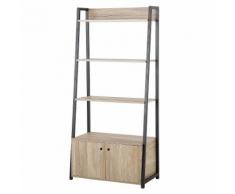 Libreria scaffale color legno/nero CAMDEN