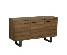 Credenza a 3 ante colore legno scuro TIMBER