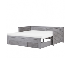 Letto regolabile moderno in color grigio 90/180x200cm CAHORS