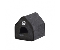 Cuccia per cani in feltro grigio 40 x 40 cm JANGI