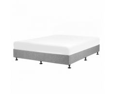 Letto matrimoniale in tessuto grigio 180x200cm COLONEL
