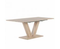 Tavolo da pranzo estendibile naturale color legno 140/180x90cm LIXA