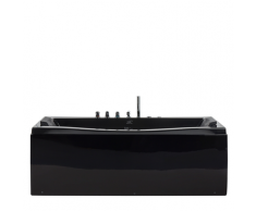 Vasca Idromassaggio con Luci LED 170 cm Nera MOOR