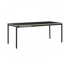 Tavolo da Pranzo Allungabile 140/190 x 90 cm Nero AVIS