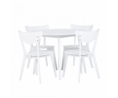 Set di 4 sedie da Pranzo bianche ROXBY