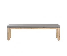 Panchina da giardino in effetto cemento grigio 160 cm OSTUNI