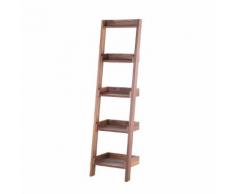 Scaffale in legno marrone color noce - MOBILE DUO