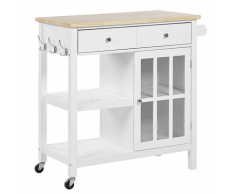 Carrello da cucina bianco GENOA