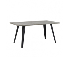 Tavolo da pranzo 160 x 90 cm legno grigio WITNEY