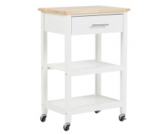 Carrello cucina bianco HIUMA