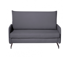 Divano letto 2 posti in tessuto grigio BELFAST