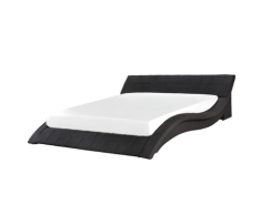 Letto matrimoniale moderno in tessuto nero 180x200cm VICHY