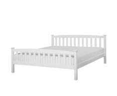 Letto super king size in legno in color bianco, 180x200cm GIVERNY