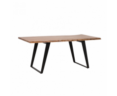 Tavolo da pranzo moderno con piano in legno 200x100cm JAIPUR