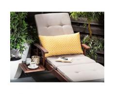 Cuscino decorativo da giardino con motivo giallo 40 x 70 cm
