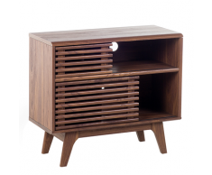 Credenza da soggiorno in legno marrone CLEVELAND