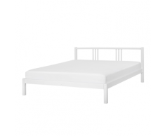 Letto matrimoniale in legno bianco 180x200cm VANNES