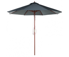 Ombrellone da giardino grigio antracite con palo in legno 270cm TOSCANA