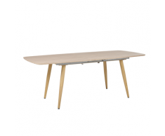 Tavolo da pranzo allungabile in colore legno chiaro 180/210 x 90 cm HAGA