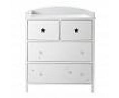 Maisons du Monde Fasciatoio 4 cassetti bianco Songe