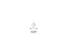 Maisons du Monde Candelabro mobile giostra e angeli in metallo argentato
