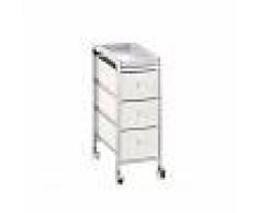 Arredo ufficio Cassettiera con ruote BALDO, bianco