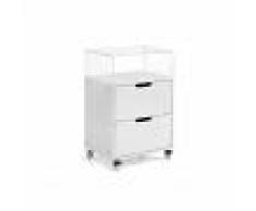 Arredo ufficio Cassettiera con ruote KRISTAL, bianco