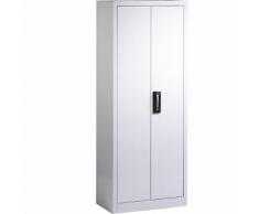 Armadio per ufficio in acciaio con ante a battente, alt. x largh. x prof. 1950 x 800 x 420 mm | CP