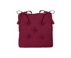 Cuscino per sedia 5 Bottoni Rosso