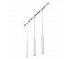 HudsonReed Kit Completo di Binario Bianco con 3 Lampade a Sospensione 5W - Liv