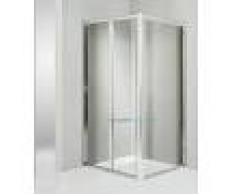 Box Doccia Angolare Anta Fissa Porta Soffietto 60x65 Cm Trasparente