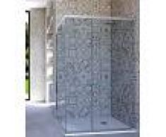 Box Doccia Angolare Porta Scorrevole 60x115 Cm Trasparente