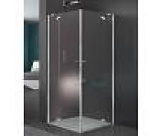 Box Doccia Angolare 100x70 Cm Porta Battente Trasparente Serie Prisma 2.0 P6a2 Megius