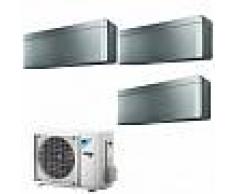 Daikin Condizionatore 2x FTXA20AS FTXA25AS 3MXM52M/N Trial Split Serie STYLISH Silver GAS R-32 7+7+9 Btu WiFi