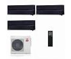 Mitsubishi Condizionatore 3 x MSZ-LN25VGB MXZ-3F68VF Trial Split Kirigamine Style Nero Gas R-32 9+9+9 Btu WiFi