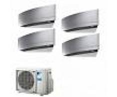 Daikin Condizionatore 2 x FTXJ20MS FTXJ25MS FTXJ50MS 4MXM80M Quadri Split Emura Argento Bluevolution 7+7+9+18 WiFi Integrato
