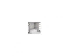 HudsonReed Vasca da Bagno Asimmetrica Angolare Destra Acrilica 85x167,5cm Completa di Pannello Vasca Frontale e Pannello Vasca Laterale