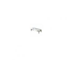 InMaterassi Kit Filomena - Materasso In Water Foam Antiacaro H12 Cm Pieghevole Per Brandine Con Rete A Doghe + Cuscini Kit - 90x190 Cm Singolo + Rete + 1 Cuscino