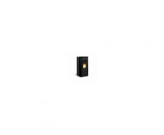 La Nordica Extraflame Extraflame Stufa a Pellet Giusy in acciaio e top maiolica colore nero con programmatore settimanale 1280503