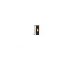 La Nordica Extraflame Extraflame Termo Stufa a Pellet Raffaella Idro 2.0 in acciaio colore grigio luce con tel. e cronoterm. 1280306