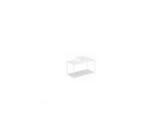 Cosmic Mobile con piano bianco + scaffale fisso + lavabo quadrato bianco 100cm The Grid Evo