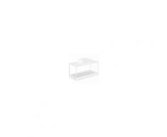 Cosmic Mobile con piano bianco+ scaffale scorrevole + lavabo quadrato bianco 100cm The Grid Evo