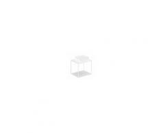 Cosmic Mobile con piano bianco + scaffale fisso + lavabo quadrato bianco 60cm The Grid Evo