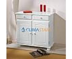 KIT BUFFET 2A+2C CLASSICO IN LEGNO MASSELLO COLORE BIANCO COD: 93460