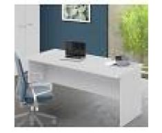 Arredo Interno Scrivania per ufficio 180x80 cm in legno Bianco frassinato Bianco